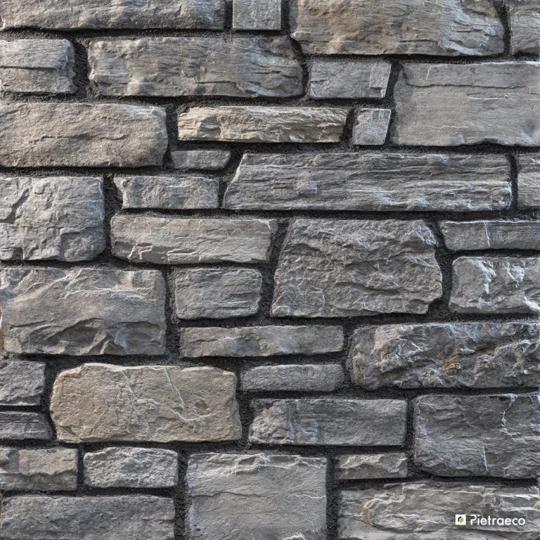 Pietra ricostruita Pietraeco - Modello Gardena - Colore Cenere