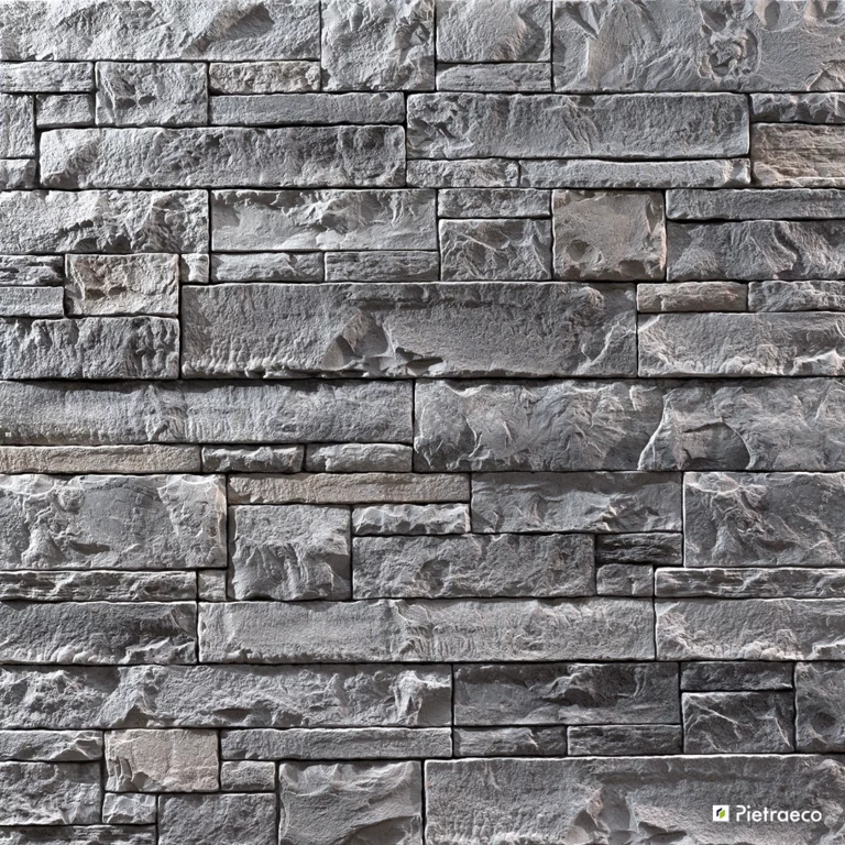 Pietra ricostruita Pietraeco - Modello Lapis - Colore Grigio