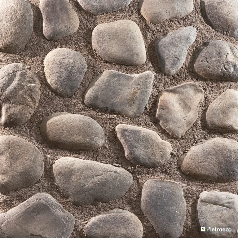 Pietra ricostruita Pietraeco - Modello River Stone - Colore Caffe